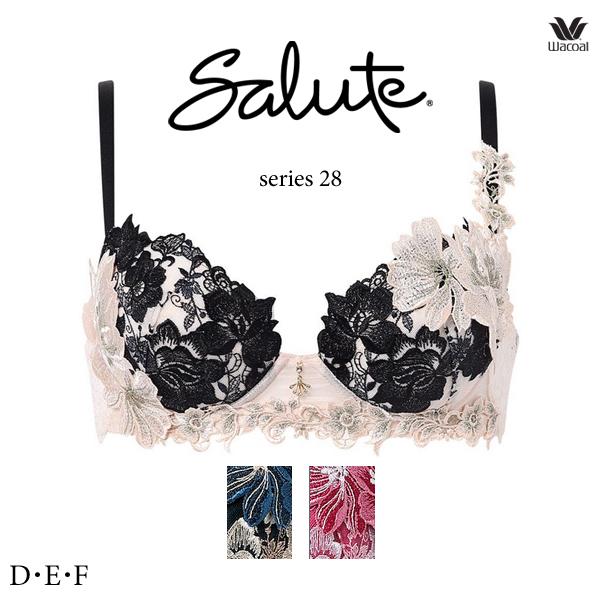 ワコール サルート 28G ブラジャー BTJ428 3/4カップワイヤー  P-upタイプ B･Cカップ サルート（SALUTE） ワコール 28G ブラジャー BTJ428 3/4カップ