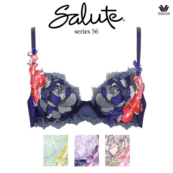サルート ワコール 56G ブラジャー BTJ456 3/4カップワイヤー (P-up