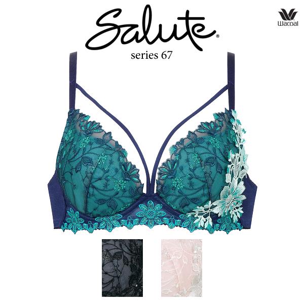 ワコール サルート 67G ブラジャー BTJ467 3/4カップワイヤー VIVA LINEブラ  BCカップ