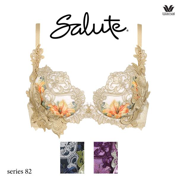 45%OFF ワコール サルート 82G ブラジャー BTJ482 3/4カップワイヤー  P-upタイプ DEFカップ サルート（SALUTE） ワコール 82G ブラジャー BTJ482 3/4カップ
