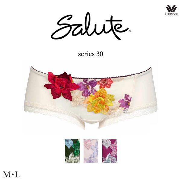 【最安】ワコール サルート 30g PI ブラジャー Tバックショーツ スリップ サルート ワコール 30G ショーツ PTJ530 M・L ボーイレングス