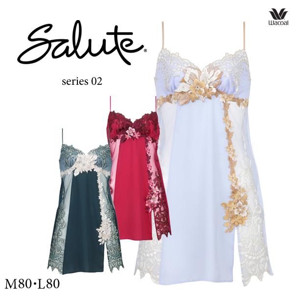 ワコール WACOAL サルート 60G スリップ STJ202｜ワコール サルート 02G スリップ M/L/LL 下着・ランジェリーの