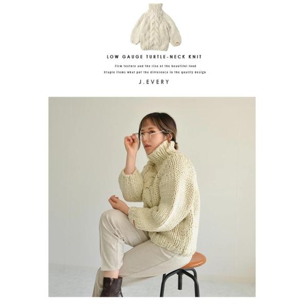 ニット セーター レディース トップス 厚手 タートルネック ハイネック ローゲージ ケーブル編み 太編み 極太 長袖 オフホワイト 白 J Every Buyee Buyee Japanese Proxy Service Buy From Japan Bot Online