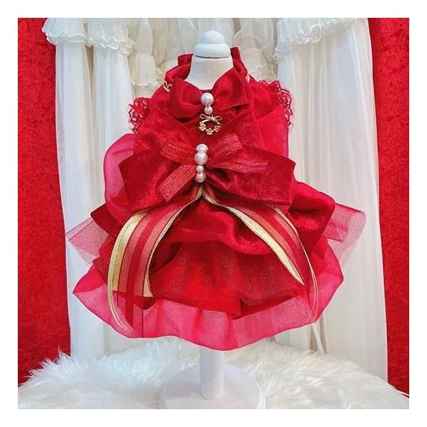 犬用 ドレス luludoll Sサイズ　ルルドール LULUDOLL ルルドール Precious ロイヤルレッドドレス 3S,SSサイズ 犬