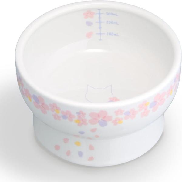 猫壱 猫用 食器 脚付ウォーターボウル レギュラーsakura2026 電子