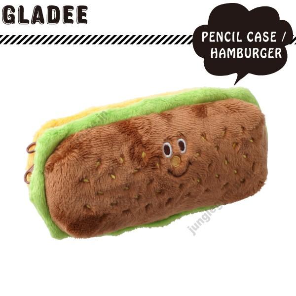 グラディー Gladee ハンバーガーペンポーチ ペンケース かわいい グラディー Gladee ハンバーガーペンケース おもしろ ユニーク かわいい 大きい 大きめ ビッグサイズ 代購幫