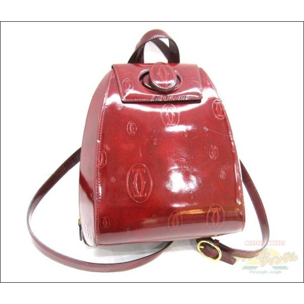 【美品】 カルティエ ハッピー・バースデイ ターンロック リュック 付属品完備 Cartier カルティエ ハッピーバースデー ターンロック リュック