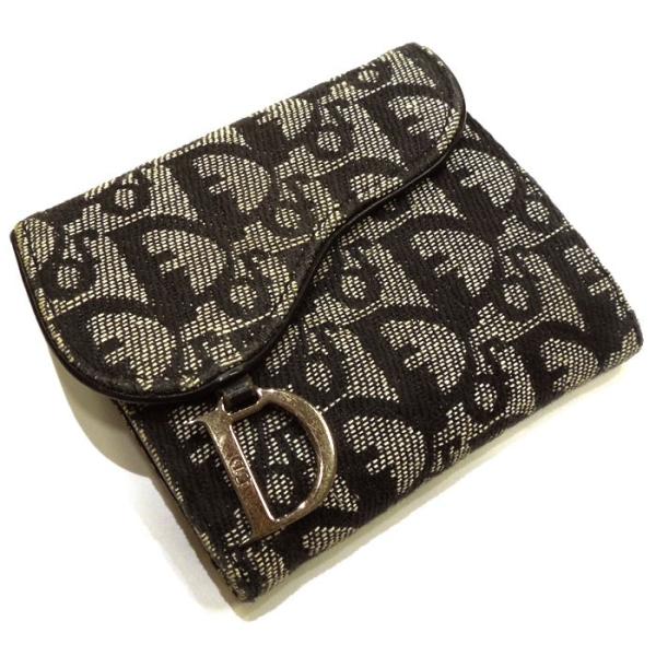 ディオール エスニックライン トロッター ダークブラウン 二つ折り