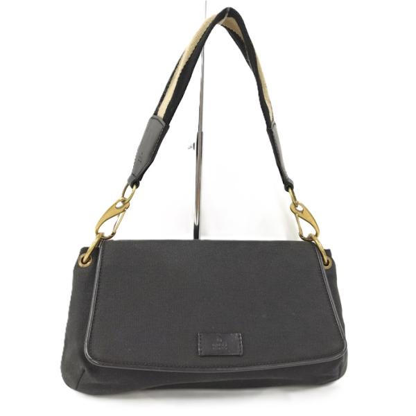 GUCCI（グッチ） ショルダーバッグ ハンドバッグ キャンバス ブラック