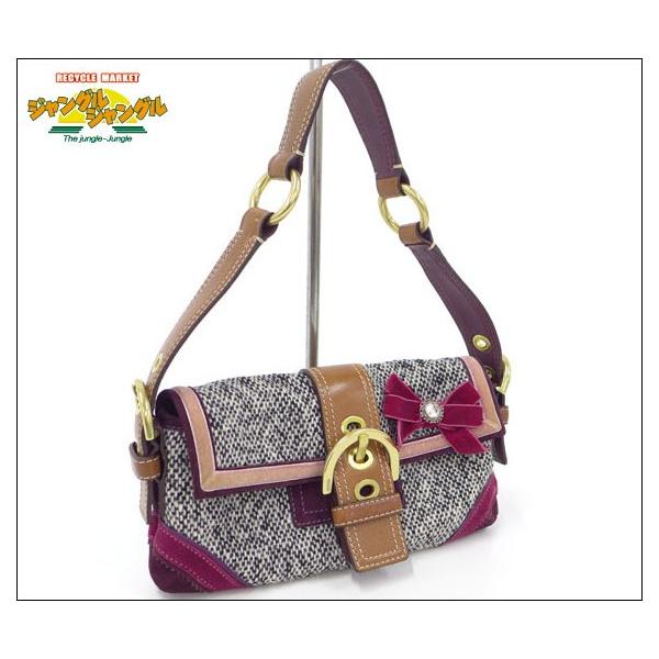 COACH コーチ ソーホーツイードデミフラップバッグ 8F01 COACH コーチ ショルダーバッグ ソーホーツイードデミフラップ