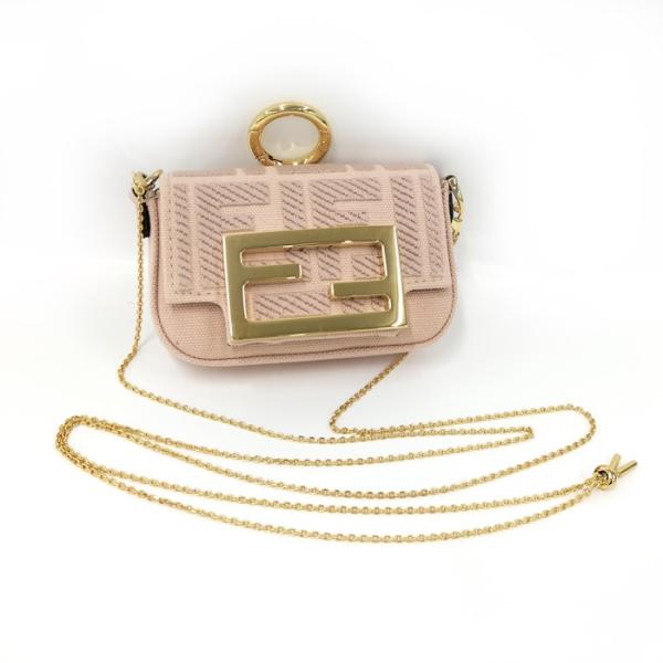 FENDI（フェンディ） ナノバケット チェーンショルダーバッグ ズッカ