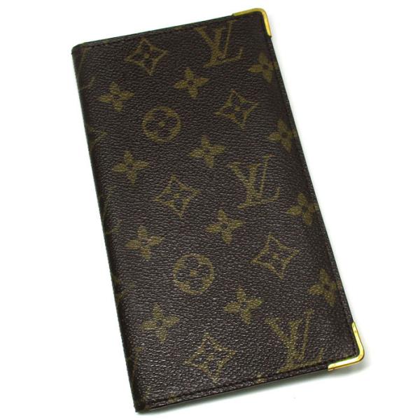 中古】ルイヴィトン カードポケット付き 札入れ財布 モノグラム 廃盤品 