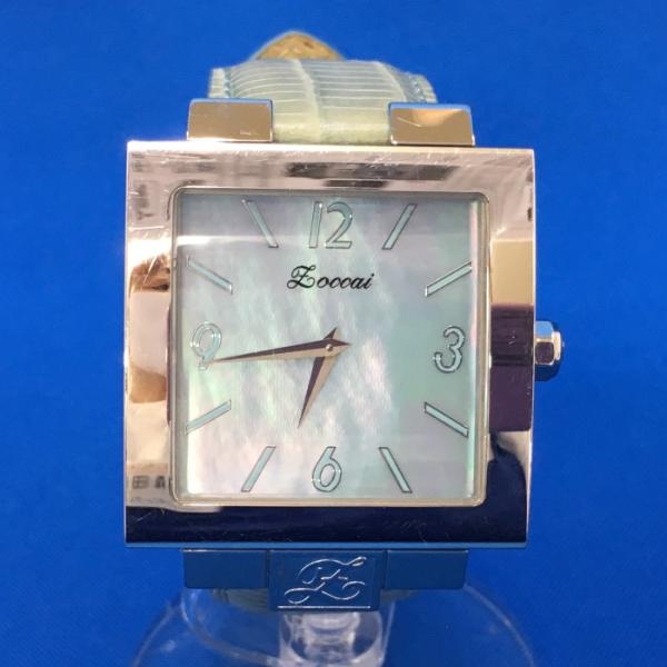 ZOCCAI 【中古】ゾッカイ レディース腕時計 スクエア シェル ピンク 