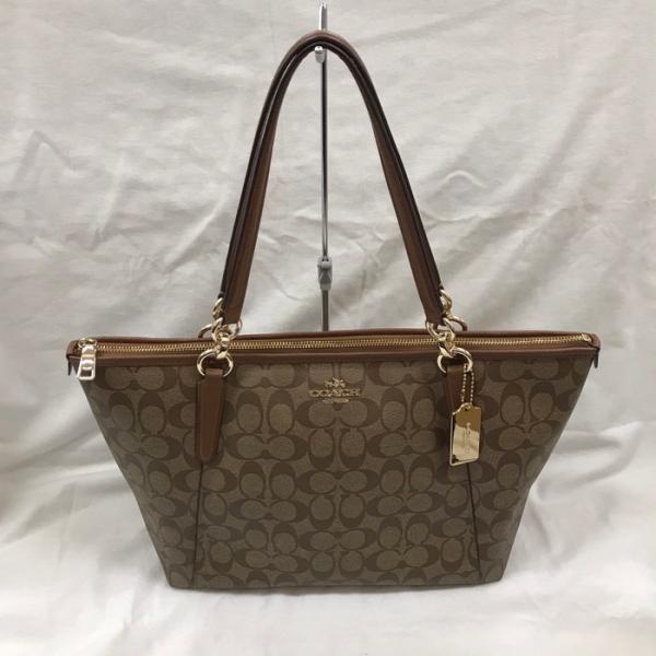 COACH コーチ トートバッグ シグネチャー F55064 ブラウン