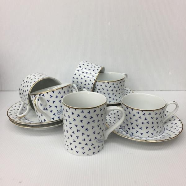 中古】ティファニー ダンシングT カップ＆ソーサー 5客セット