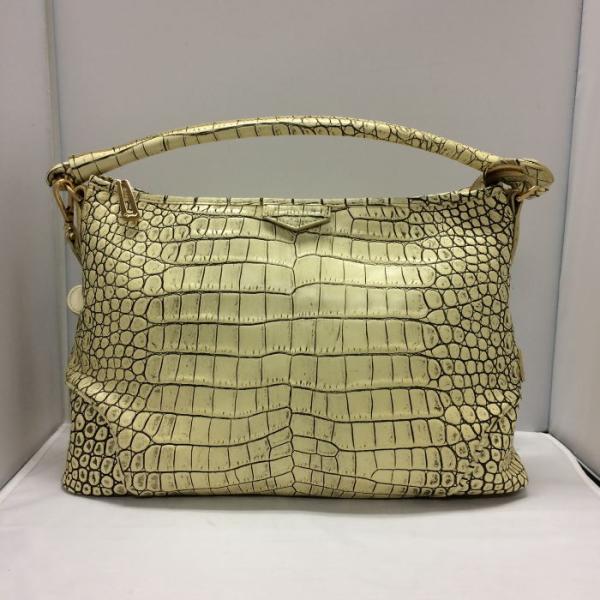 レザー ジュエルズ ココリュクス クロコ型押し 2WAY ショルダーバッグ