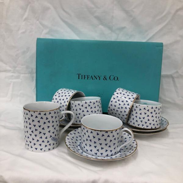 中古】TIFFANY&CO. ダンシングT カップ＆ソーサー 11点セット [jgg