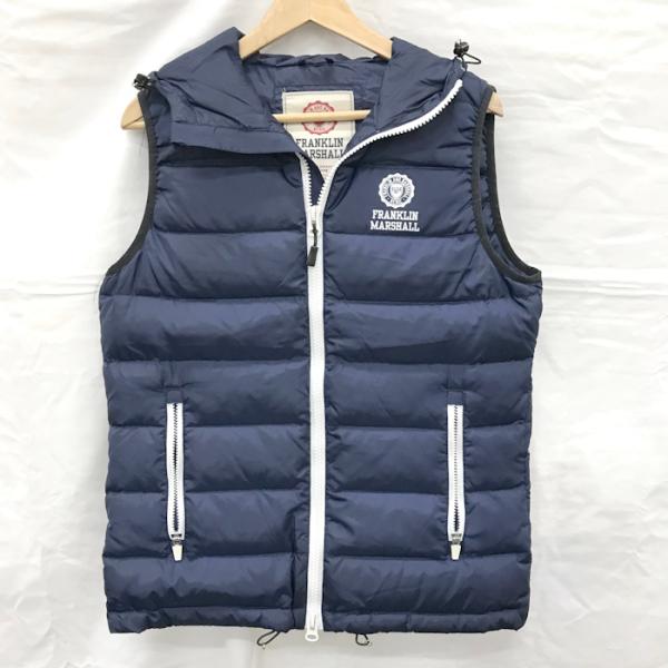 FRANKLIN MARSHALL コーチベスト L FRANKLIN MARSHALL ダウンベスト 黒