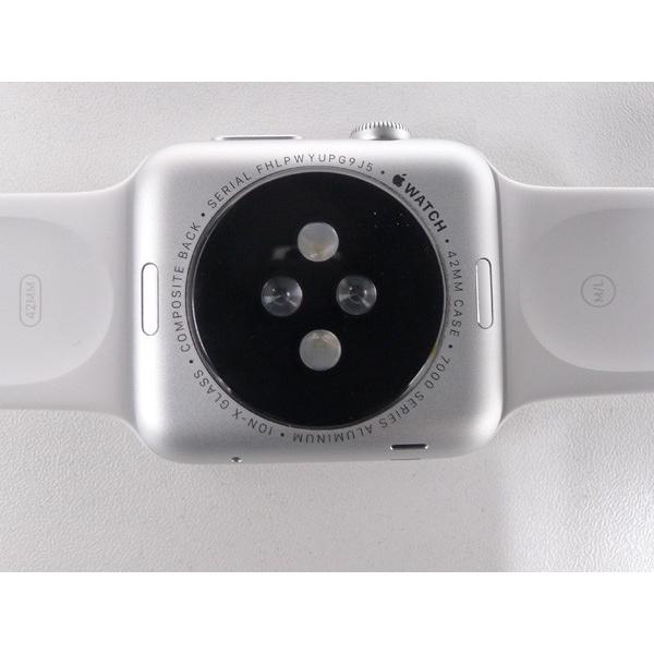 中古 Apple Watch Sport 42mm 初代 アップルウォッチ ホワイト 
