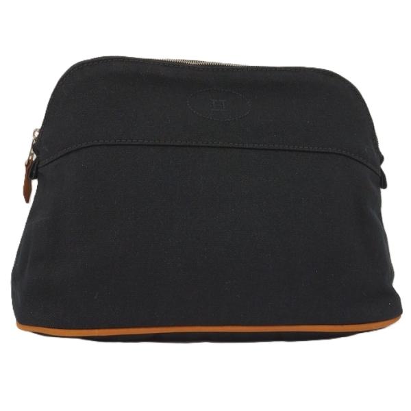 HERMES（エルメス） ボリードポーチ25 キャンバス ブラック
