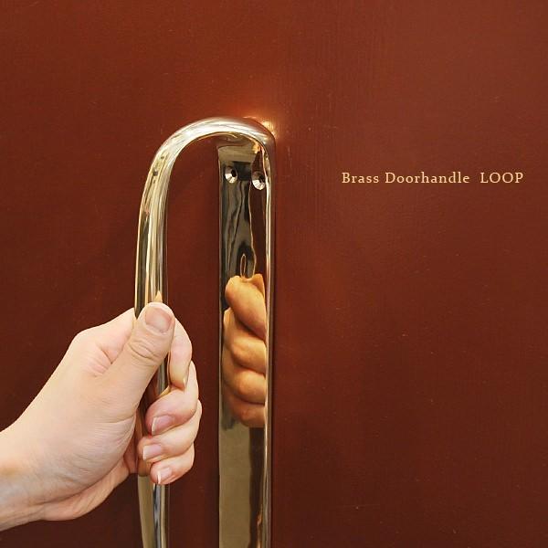 真鍮 ドアハンドル 取っ手 アンティーク調 金具 レトロ ブラス
