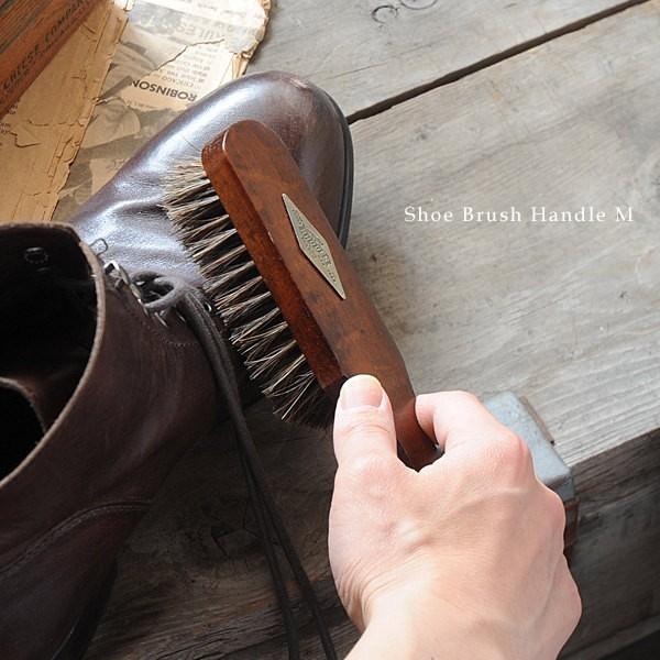洋服 ブラシ おしゃれ 馬毛 靴磨き シューケア レトロ アンティーク調