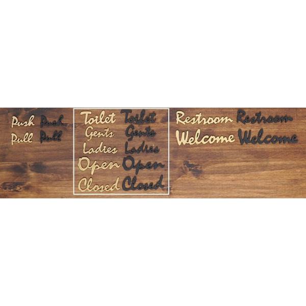 お洒落な真鍮製の筆記体フォントサイン 真鍮 サイン ドアプレート おしゃれ トイレ レトロ アンティーク調 ブラスサイン カーシヴ B 代購幫