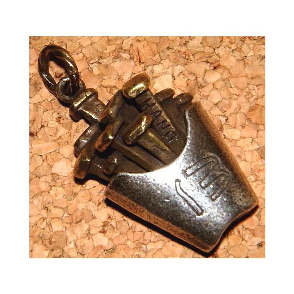 限定 【HANG ハング】×【HATCHET ハチェット】 立体 シルバー925製 ブラス製 フライドポテト フレンチフライ 聖釘 ペンダント [13 FRENCH FRIES] マクドナルド