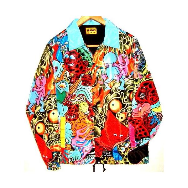 限定 【HANG ハング 犯具】 Hideyuki Katsumata 総柄 コーチジャケット