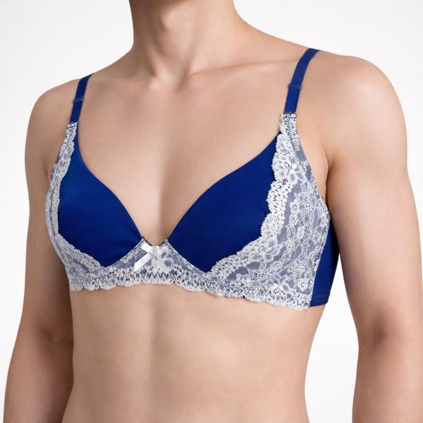 男性用下着 ブラジャーRoyal Blueブラ mbr-527　Royal Blueシリーズ ロイヤルブルー