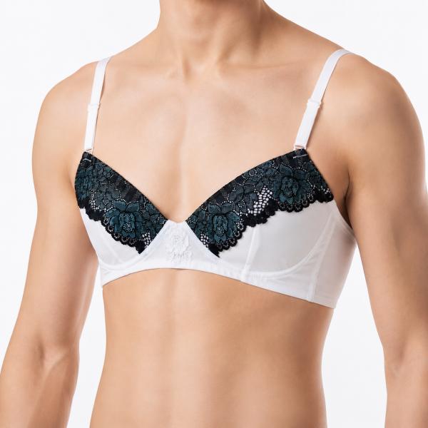 男性用ブラ Navy＆whiteブラ mbr-554 Navy＆whiteシリーズ ネイビー ホワイト