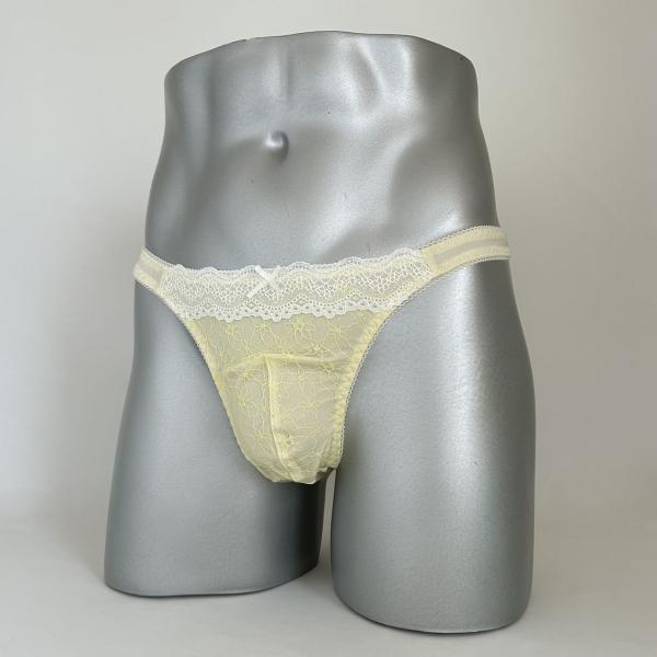 男性用下着 Tバックスキャンティー msk-547 Lemonシリーズ レモンイエロー