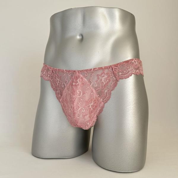 男性用下着レースTバック msh-1604　ローズピンク