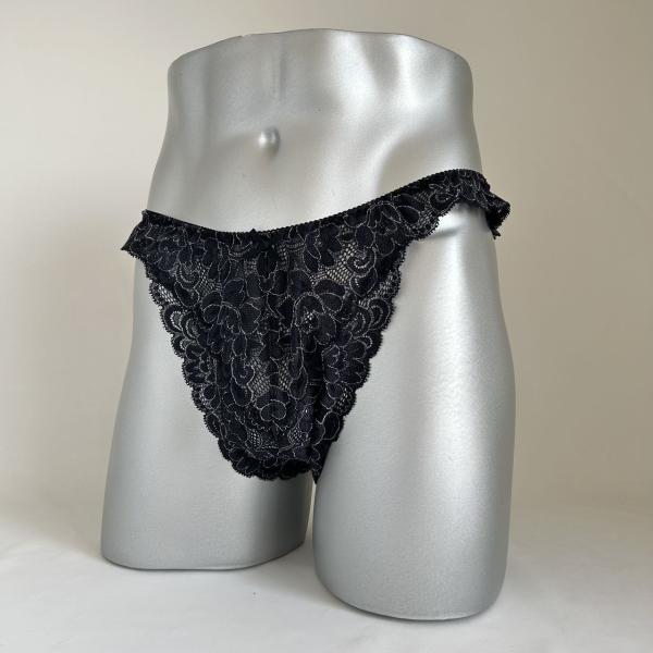 男性用下着総レースＴバック msh-1638 black coordinateシリーズ ブラック
