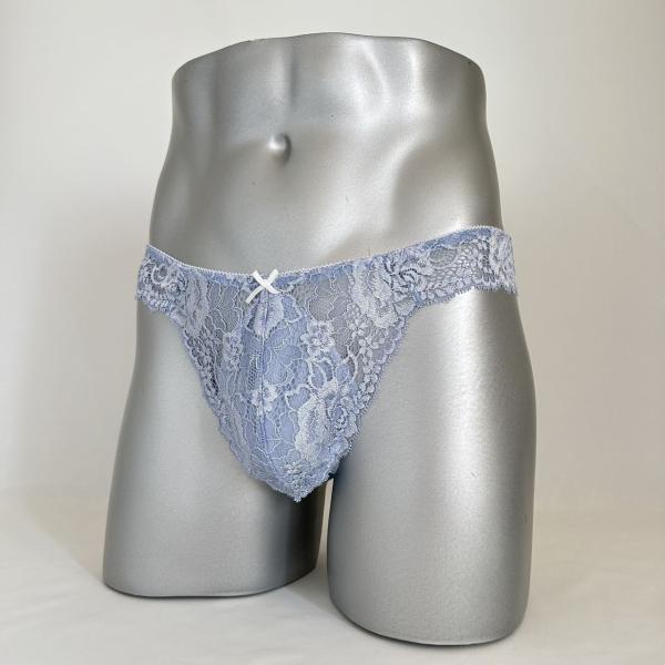 男性用下着レースＴバック msh-1642 skyblueシリーズ スカイブルー