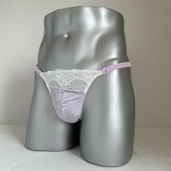 男性用レースショーツ 両Ｚスキャンティー ラベンダー lavenderシリーズ 日本製
