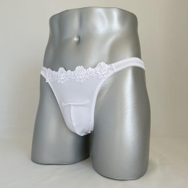 男性用下着Ｔバックショーツ スキャンティー msk-456 pure whiteシリーズ