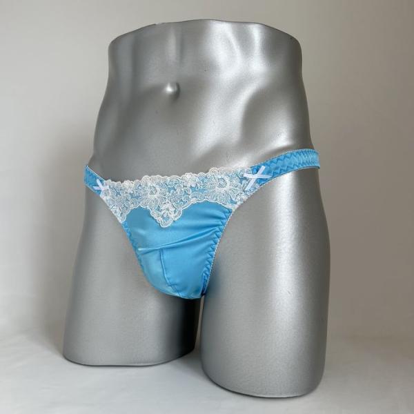 男性用下着 Tバック スキャンティー msk-480 ブルー