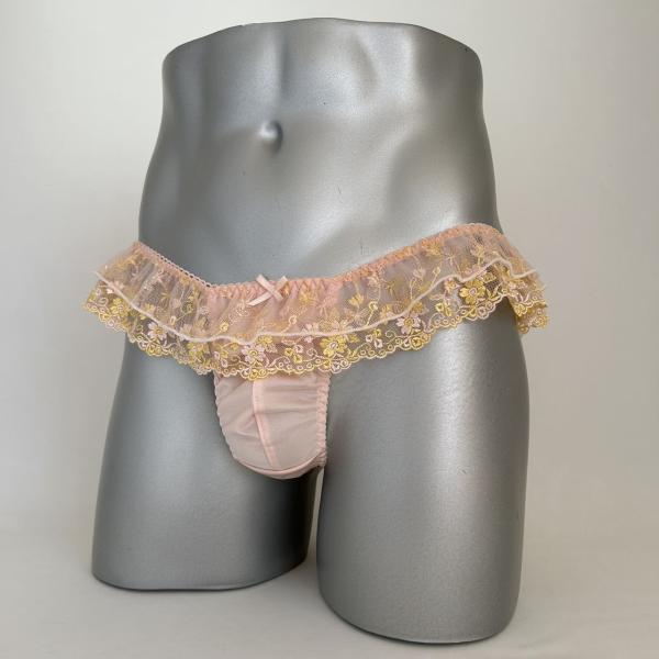 男性用下着Tバックスキャンティー msk-542  Peachシリーズ  ピーチ