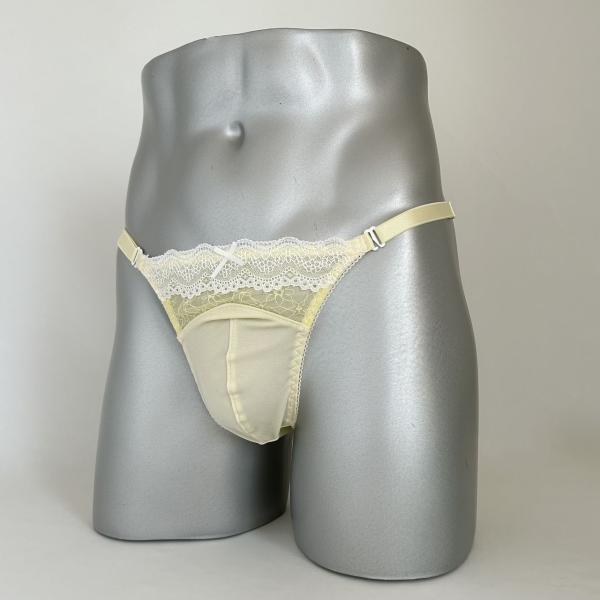 男性用下着 Tバックス両Ｚキャンティー msk-549 Lemonシリーズ レモンイエロー