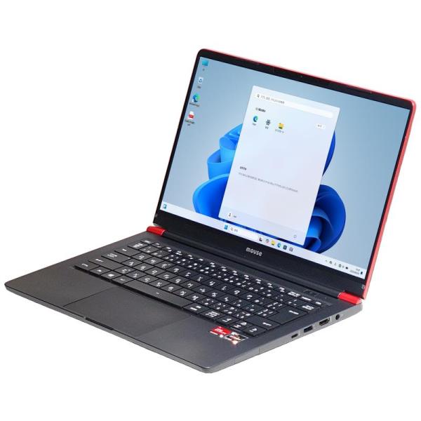 ノートパソコン MOUSE COMPUTER X4-aR5RNIAR 中古 Windows11 64bit Ryzen5 4600H WEBカメラ メモリ16GB 高速 SSD 無線LAN フルHD 14インチ A4サイズ 1852973