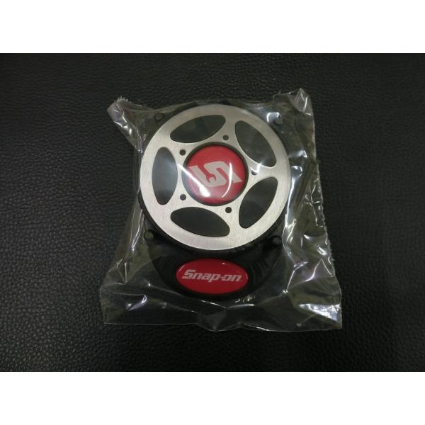 Snap-on スナップオン 円形クッション 黒 Snap-on（スナップオン） 未使用品 コースター 4枚セット AS173871