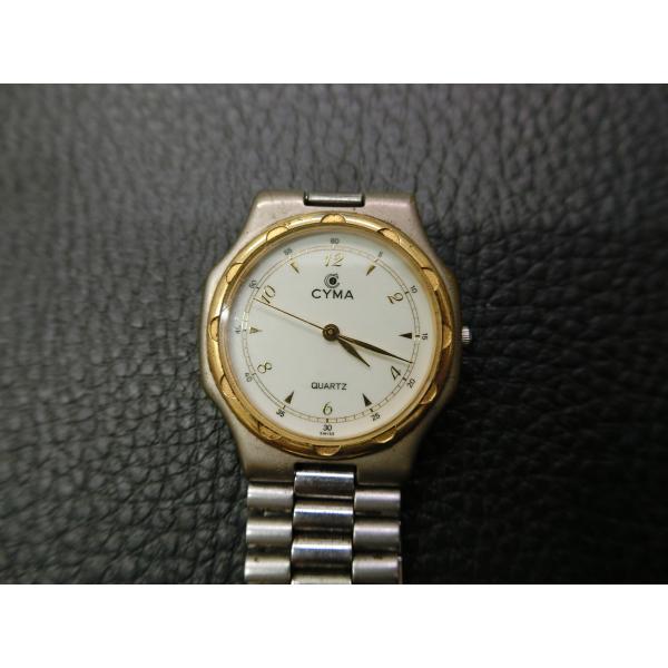 シーマ CYMA アナログ時計 3針 クォーツ 腕時計 型式: 703 ジャンク