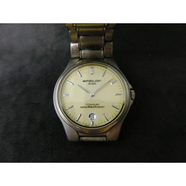 希少/未使用タグ付 電池交換済 SEIKO セイコー アルバ イプシロン チタン ALBA（SEIKO） ヴィンテージ セイコー SEIKO アルバ ALBA イプシロン