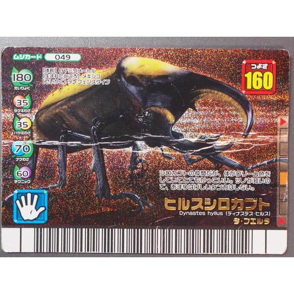 甲虫王者ムシキング フォレストグリーン ムシカード 049 ヒルス 甲虫王者ムシキング フォレストグリーン ムシカード 049 ヒルス