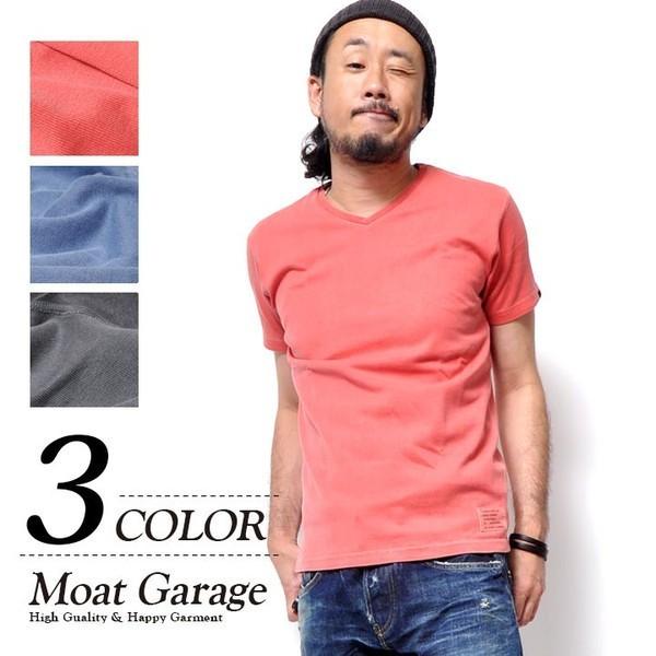 Vネック メンズ 半袖 厚手 Tシャツ アメカジ 30代 40代 50代 Smc 0028 Ss Moat Garage モートガレージ 通販 Yahoo ショッピング