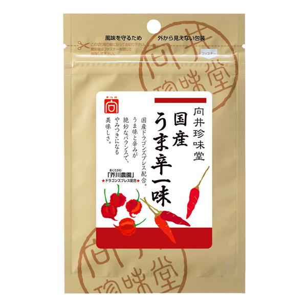 向井珍味堂 国産うま辛一味 一味唐辛子 唐辛子 うまから いちみ とうがらし 袋入 15g