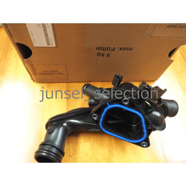 BMW MINI 純正 R56 R55 R57 サーモスタットハウジング Assy サーモスタット+水温センサー+ガスケット付 対策品