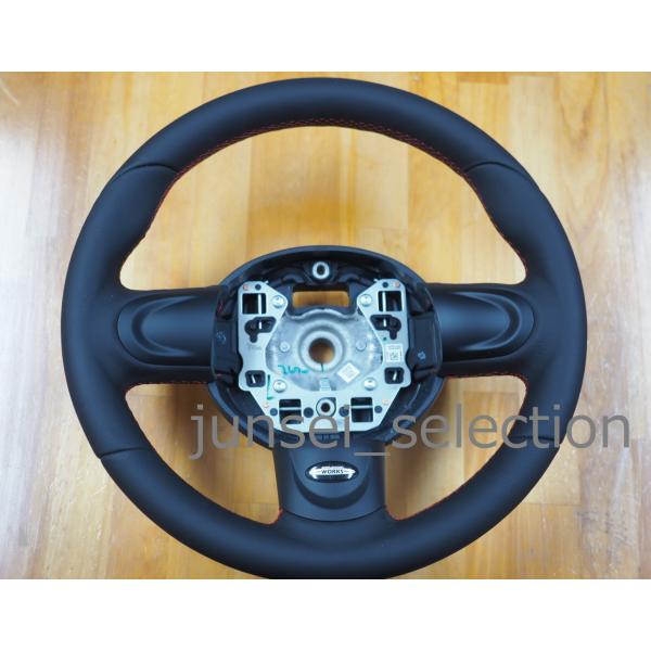 BMW MINI 純正 R56 JCW GP用 スポーツ ステアリングホイール カバーセット レッドステッチ R55 R57 R58 R59 R60 R61 ONE COOPER D COOPER S