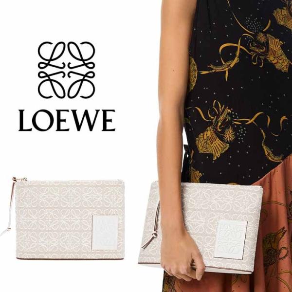 カーフスキン★LOEWE★オブロング ポーチ カーフスキン☆LOEWE☆オブロング ポーチ